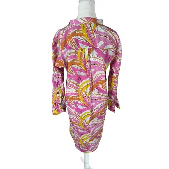 Vera for Anthropologie Spring Dress Maximalist Oversized Artsy Abstract 1990s XS - Picture 4 of 16